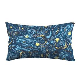 Подушка 3D антистресс с принтом Ван Гог. Звездная Ночь в Курске, наволочка — 100% полиэстер, наполнитель — вспененный полистирол | состоит из подушки и наволочки на молнии | вангог | живопись | искусство | картина | краска | синий | художник