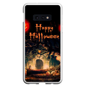 Чехол для Samsung S10E с принтом Halloween в Курске, Силикон | Область печати: задняя сторона чехла, без боковых панелей | аниме | ведьма | девушка | зомби | ирландия | кладбище | колдун | кости | кошки | летучие | луна | мертвец | мёртвые | монстры | мыши | ночь | оборотни | пауки | паутина | подарок | праздник | свет | свечи