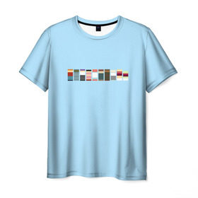 Мужская футболка 3D с принтом Футурама - минимализм в Курске, 100% полиэфир | прямой крой, круглый вырез горловины, длина до линии бедер | bender | fry | futurama | planet express | бендер | гипножаба | зойдберг | лила | фрай | футурама