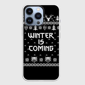 Чехол для iPhone 13 Pro с принтом ВЕДЬМАК НОВОГОДНИЙ в Курске,  |  | christmas | hunter | snow | the witcher | wild hunt | winter | winter is coming | ведьмак | геральт | дикая охота | зима близко | монстры | новогодний | новый год | охотник | снег | трисс | цири