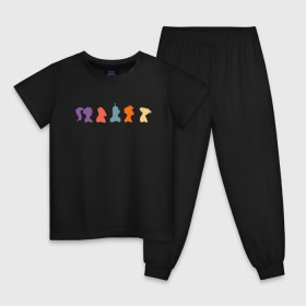 Детская пижама хлопок с принтом Futurama characters в Курске, 100% хлопок |  брюки и футболка прямого кроя, без карманов, на брюках мягкая резинка на поясе и по низу штанин
 | bender | fry | futurama | planet express | бендер | гипножаба | зойдберг | лила | фрай | футурама