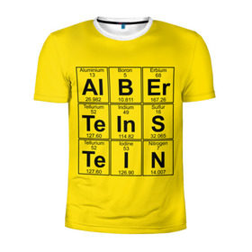 Мужская футболка 3D спортивная с принтом Альберт Эйнштейн в Курске, 100% полиэстер с улучшенными характеристиками | приталенный силуэт, круглая горловина, широкие плечи, сужается к линии бедра | albert | chemistry | einstein | math | mendeleev | phisics | science | table | альберт | математика | менделеева | наука | таблица | физика | химия | эйнштейн