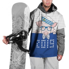 Накидка на куртку 3D с принтом Морячок 2019 в Курске, 100% полиэстер |  | 2019 | бабочка | боров | галстук | год | голова | домашняя | животное | звезды | кабан | матрос | мороз | моряк | морячок | новый год | очки | подарок | поздравление | полосатая | поросенок | праздник