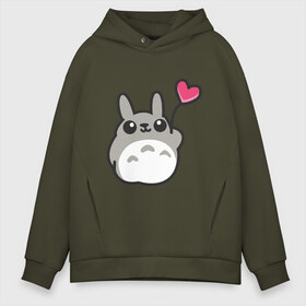 Мужское худи Oversize хлопок с принтом Love Totoro в Курске, френч-терри — 70% хлопок, 30% полиэстер. Мягкий теплый начес внутри —100% хлопок | боковые карманы, эластичные манжеты и нижняя кромка, капюшон на магнитной кнопке | forest | friend | ghibli | japan | keeper | nature | neigbor | neighbour | totoro | анимация | аниме | гибли | дерево | друг | животные | лес | любовь | милый | мир | миядзаки | мульт | мультфильм | природа | сердце | сосед | тоторо