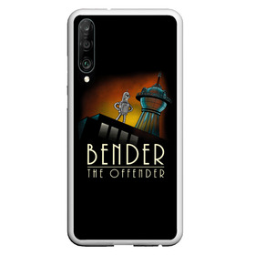 Чехол для Honor P30 с принтом Bender The Offender в Курске, Силикон | Область печати: задняя сторона чехла, без боковых панелей | all | bender | doctor | futurama | humans | kill | mult | robot | simpsons | space | trust | zoidberg | бендер | зойдберг | космос | мульт | мультик | мультфильм | робот | симпсоны | футурама