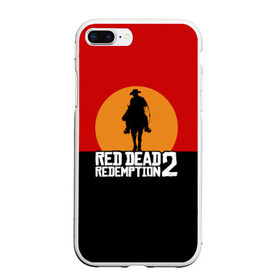 Чехол для iPhone 7Plus/8 Plus матовый с принтом Red Dead Redemption 2 в Курске, Силикон | Область печати: задняя сторона чехла, без боковых панелей | game | rdr2 | red dead redemption 2 | rockstar studios | игры