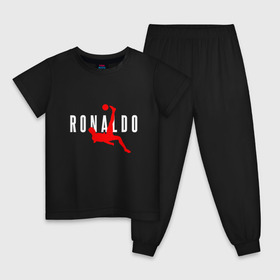 Детская пижама хлопок с принтом Ronaldo в Курске, 100% хлопок |  брюки и футболка прямого кроя, без карманов, на брюках мягкая резинка на поясе и по низу штанин
 | champion | cr7 | cristiano | game | goal | italy | juventus | madrid | real | ronaldo | spain | team | буффон | гол | дибала | золотой мяч | игрок | испания | италия | криштиану | мадрид | португалия | реал | роналду | спорт | тренер | футбол | 