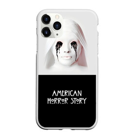 Чехол для iPhone 11 Pro матовый с принтом American Horror Story в Курске, Силикон |  | Тематика изображения на принте: ahs | american horror story | американская история ужасов | демон | краска | лицо | макияж | монашка | черные глаза