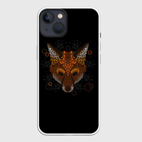 Чехол для iPhone 13 с принтом Лиса из Листьев в Курске,  |  | cute | fox | foxes | ginger | leaves | tail | забавная | лис | лиса | лисица | лисицы | лисичка | лисички | лист | листочки | листочная | листья | лисы | милая | рыжая | рыжие | смешная | фыр | хвост | хвосты