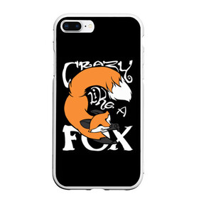 Чехол для iPhone 7Plus/8 Plus матовый с принтом Crazy Like a Fox в Курске, Силикон | Область печати: задняя сторона чехла, без боковых панелей | crazy | cute | fox | foxes | ginger | like | tail | безумие | безумная | забавная | лис | лиса | лисица | лисицы | лисичка | лисички | лисы | милая | рыжая | рыжие | смешная | фыр | хвост | хвосты