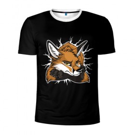 Мужская футболка 3D спортивная с принтом Лис Уверен в Себе в Курске, 100% полиэстер с улучшенными характеристиками | приталенный силуэт, круглая горловина, широкие плечи, сужается к линии бедра | cute | fox | foxes | ginger | tail | забавная | лис | лиса | лисица | лисицы | лисичка | лисички | лисы | милая | рыжая | рыжие | смешная | фыр | хвост | хвосты