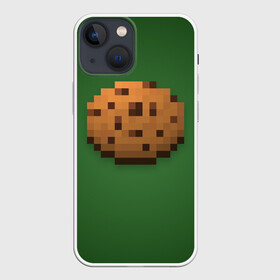 Чехол для iPhone 13 mini с принтом Minecraft Печенька в Курске,  |  | cookies | craft | creeper | mine | minecraft | miner | online | skeleton | sword | tnt | world | zombie | зомби | игра | игры | кирка | крипер | майнер | майнкрафт | меч | мир | онлайн | печенье | печенька | скелетон