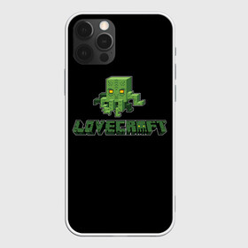 Чехол для iPhone 12 Pro с принтом Lovecraft Ктулху в Курске, силикон | область печати: задняя сторона чехла, без боковых панелей | Тематика изображения на принте: craft | creeper | enderman | mine | minecraft | miner | online | skeleton | sword | tnt | world | zombie | динамит | зомби | игра | игры | кирка | крипер | майнер | майнкрафт | меч | мир | онлайн | скелетон