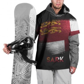 Накидка на куртку 3D с принтом SARK(САРК) в Курске, 100% полиэстер |  | sark | urban | город | мир | путешествие | сарк | символика | страны | флаг