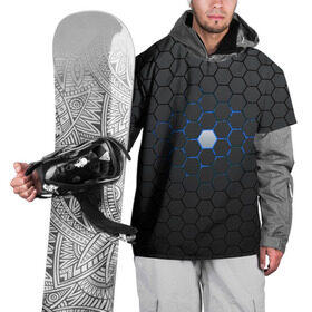 Накидка на куртку 3D с принтом Гексагон в Курске, 100% полиэстер |  | hexagon | metal | pattern | steel | гексагон | метал | паттерн | сталь | текстуры | шестиугольник