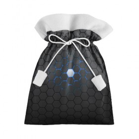 Подарочный 3D мешок с принтом Гексагон в Курске, 100% полиэстер | Размер: 29*39 см | hexagon | metal | pattern | steel | гексагон | метал | паттерн | сталь | текстуры | шестиугольник
