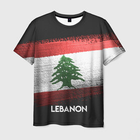 Мужская футболка 3D с принтом LEBANON(Ливан) в Курске, 100% полиэфир | прямой крой, круглый вырез горловины, длина до линии бедер | Тематика изображения на принте: lebanon | urban | город | ливан | мир | путешествие | символика | страны | флаг