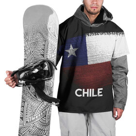 Накидка на куртку 3D с принтом Chile(Чили) в Курске, 100% полиэстер |  | chile | urban | город | мир | путешествие | символика | страны | флаг | чили