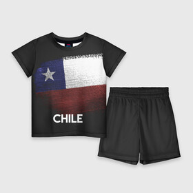 Детский костюм с шортами 3D с принтом Chile(Чили) в Курске,  |  | Тематика изображения на принте: chile | urban | город | мир | путешествие | символика | страны | флаг | чили