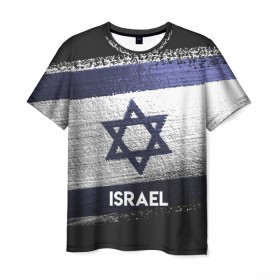 Мужская футболка 3D с принтом Israel(Израиль) в Курске, 100% полиэфир | прямой крой, круглый вырез горловины, длина до линии бедер | Тематика изображения на принте: israel | urban | город | израиль | мир | путешествие | символика | страны | флаг