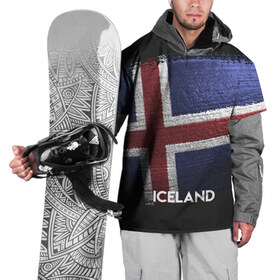 Накидка на куртку 3D с принтом Iceland(Исландия) в Курске, 100% полиэстер |  | iceland | urban | город | мир | путешествие | символика | страны | флаг