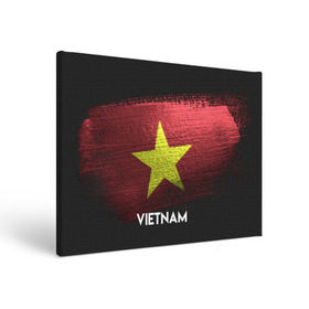 Холст прямоугольный с принтом VIETNAM(Вьетнам) в Курске, 100% ПВХ |  | urban | vietnam | город | мир | путешествие | символика | страны | флаг