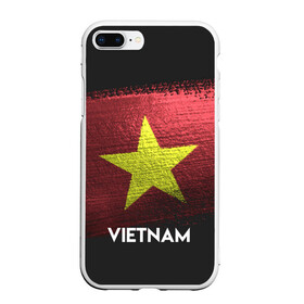 Чехол для iPhone 7Plus/8 Plus матовый с принтом VIETNAM(Вьетнам) в Курске, Силикон | Область печати: задняя сторона чехла, без боковых панелей | Тематика изображения на принте: urban | vietnam | город | мир | путешествие | символика | страны | флаг