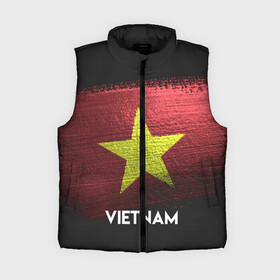 Женский жилет утепленный 3D с принтом VIETNAM(Вьетнам) в Курске,  |  | urban | vietnam | город | мир | путешествие | символика | страны | флаг