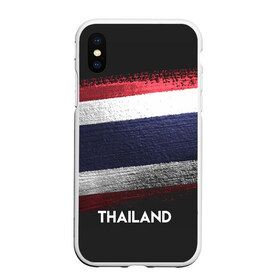 Чехол для iPhone XS Max матовый с принтом Тайланд(Thailand) в Курске, Силикон | Область печати: задняя сторона чехла, без боковых панелей | Тематика изображения на принте: thailand | urban | город | мир | путешествие | символика | страны | таиланд | флаг