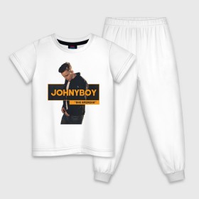 Детская пижама хлопок с принтом Johnyboy в Курске, 100% хлопок |  брюки и футболка прямого кроя, без карманов, на брюках мягкая резинка на поясе и по низу штанин
 | johnyboy | джонибой | джонни бой