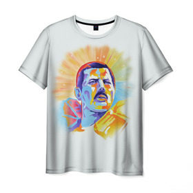 Мужская футболка 3D с принтом Freddie Mercury в Курске, 100% полиэфир | прямой крой, круглый вырез горловины, длина до линии бедер | freddie mercury | queen | фредди меркьюри
