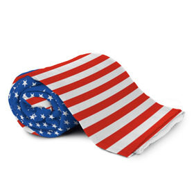 Плед 3D с принтом Американский Флаг в Курске, 100% полиэстер | закругленные углы, все края обработаны. Ткань не мнется и не растягивается | америка | вашингтон | звезды | патриот | сша | трамп | триколор