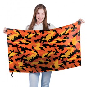 Флаг 3D с принтом Fashion camouflage в Курске, 100% полиэстер | плотность ткани — 95 г/м2, размер — 67 х 109 см. Принт наносится с одной стороны | 