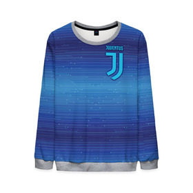 Мужской свитшот 3D с принтом Juventus new uniform в Курске, 100% полиэстер с мягким внутренним слоем | круглый вырез горловины, мягкая резинка на манжетах и поясе, свободная посадка по фигуре | Тематика изображения на принте: club | football | juventus | белый | италия | клуб | форма | черный | ювентус