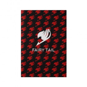 Обложка для паспорта матовая кожа с принтом Fairy Tail в Курске, натуральная матовая кожа | размер 19,3 х 13,7 см; прозрачные пластиковые крепления | anime | fairy tail | аниме | сёнэн | хвост феи