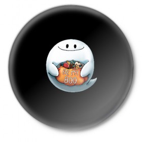 Значок с принтом Be my Boo в Курске,  металл | круглая форма, металлическая застежка в виде булавки | candy | deliciouse | ghost | halloween | night | pumpkin | spirit | treat | trick | вкусняшки | гадость | дух | конфеты | ночь | приведение | призрак | сладости | тыква | хеллоуин | хэллоуин