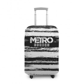 Чехол для чемодана 3D с принтом METRO: Exodus в Курске, 86% полиэфир, 14% спандекс | двустороннее нанесение принта, прорези для ручек и колес | 
