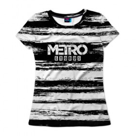 Женская футболка 3D с принтом METRO: Exodus в Курске, 100% полиэфир ( синтетическое хлопкоподобное полотно) | прямой крой, круглый вырез горловины, длина до линии бедер | 