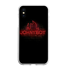 Чехол для iPhone XS Max матовый с принтом Johnyboy в Курске, Силикон | Область печати: задняя сторона чехла, без боковых панелей | Тематика изображения на принте: johnyboy | денис василенко | джонибой