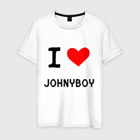 Мужская футболка хлопок с принтом Johnyboy 8 в Курске, 100% хлопок | прямой крой, круглый вырез горловины, длина до линии бедер, слегка спущенное плечо. | johnyboy | денис василенко | джонибой