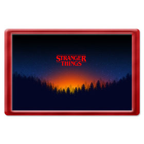 Магнит 45*70 с принтом STRANGER THINGS в Курске, Пластик | Размер: 78*52 мм; Размер печати: 70*45 | 011 | eleven | friends don t lie | netflix | stranger things | демогоргон | нетфликс | одиннадцатая | очень странные дела | сериалы