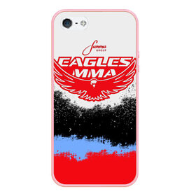 Чехол для iPhone 5/5S матовый с принтом Eagles MMA в Курске, Силикон | Область печати: задняя сторона чехла, без боковых панелей | khabib | ufc | борьба | грепплинг | дагестан | дзюдо | нурмагомедов | орёл | самбо | хабиб