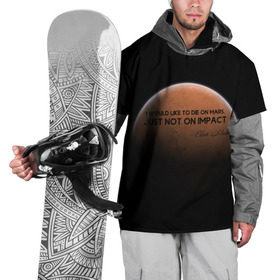 Накидка на куртку 3D с принтом Elon Reeve Musk в Курске, 100% полиэстер |  | 