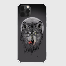 Чехол для iPhone 12 Pro Max с принтом Волк Облизывается в Курске, Силикон |  | Тематика изображения на принте: forest | grey | moon | werewolf | werewolfs | white | wolf | wolfs | белый | волк | волки | волчата | волченок | волчица | волчицы | лес | луна | оборотень | оборотни | серый | язык