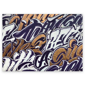 Поздравительная открытка с принтом Single step в Курске, 100% бумага | плотность бумаги 280 г/м2, матовая, на обратной стороне линовка и место для марки
 | gold | graffity | street art | граффити | стрит арт