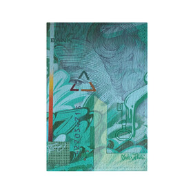 Обложка для паспорта матовая кожа с принтом Euro в Курске, натуральная матовая кожа | размер 19,3 х 13,7 см; прозрачные пластиковые крепления | graffity | street art | граффити | стрит арт