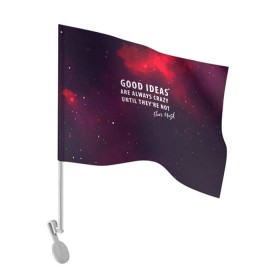 Флаг для автомобиля с принтом Elon Reeve Musk в Курске, 100% полиэстер | Размер: 30*21 см | dragon | elon reeve musk | falcon | falcon heavy | nasa | paypal | solarcity | spacex | tesla | tess | астрономия | илон маск | космос | наука