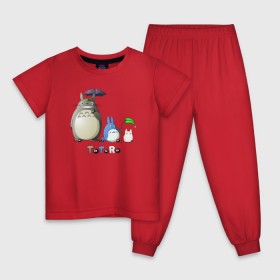 Детская пижама хлопок с принтом Totoro в Курске, 100% хлопок |  брюки и футболка прямого кроя, без карманов, на брюках мягкая резинка на поясе и по низу штанин
 | Тематика изображения на принте: anime | totoro | анимэ | тоторо | черные чернушки