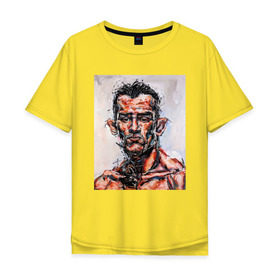 Мужская футболка хлопок Oversize с принтом Tony Ferguson в Курске, 100% хлопок | свободный крой, круглый ворот, “спинка” длиннее передней части | 