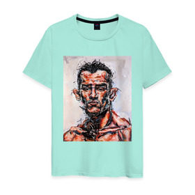 Мужская футболка хлопок с принтом Tony Ferguson в Курске, 100% хлопок | прямой крой, круглый вырез горловины, длина до линии бедер, слегка спущенное плечо. | 